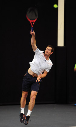 Andy Murray at Craiglockhart following his Olympic Gold Medal win in 2012. © Johnston Press PLC