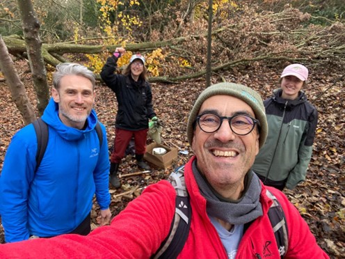 FECH Volunteers volunteering on Easter Craiglockhart Hill.